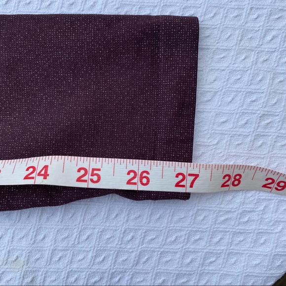 Athleta Twilight Tight Sparkle Seamless Leggings Burgundy XS - Picture 11 of 11